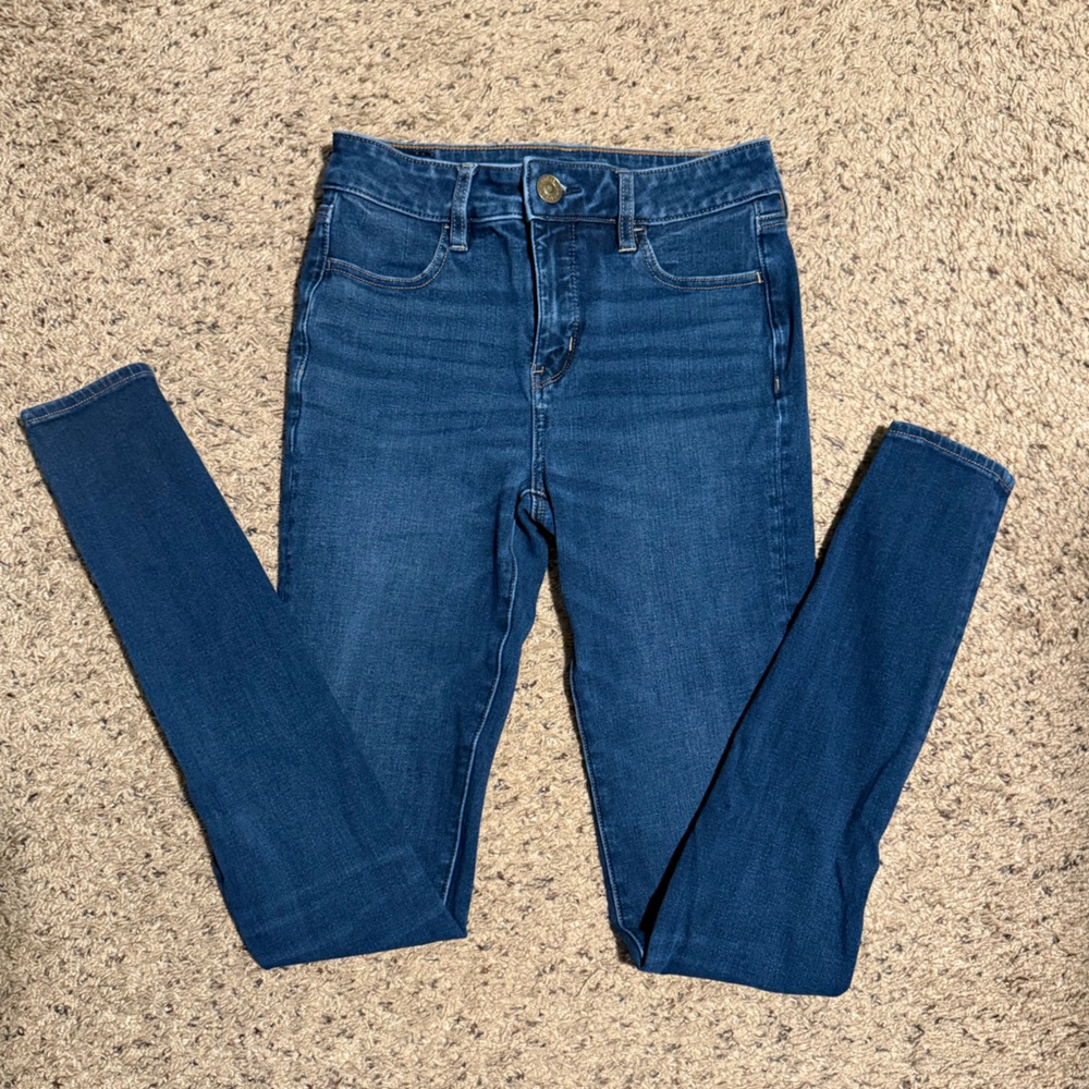 American Eagle Outfitters Dark Blue Skinny Jeans